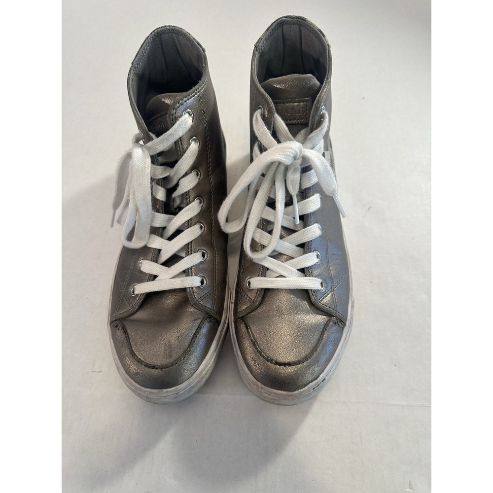 GBG Los Angeles High Top Sneakers Canvas Camouflage And Metallic Women's Sz 7.5